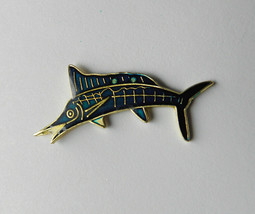 Marlin Game Fish Salt Water Fishing Sword Lapel Pin Badge 3/4 Inch - £4.21 GBP