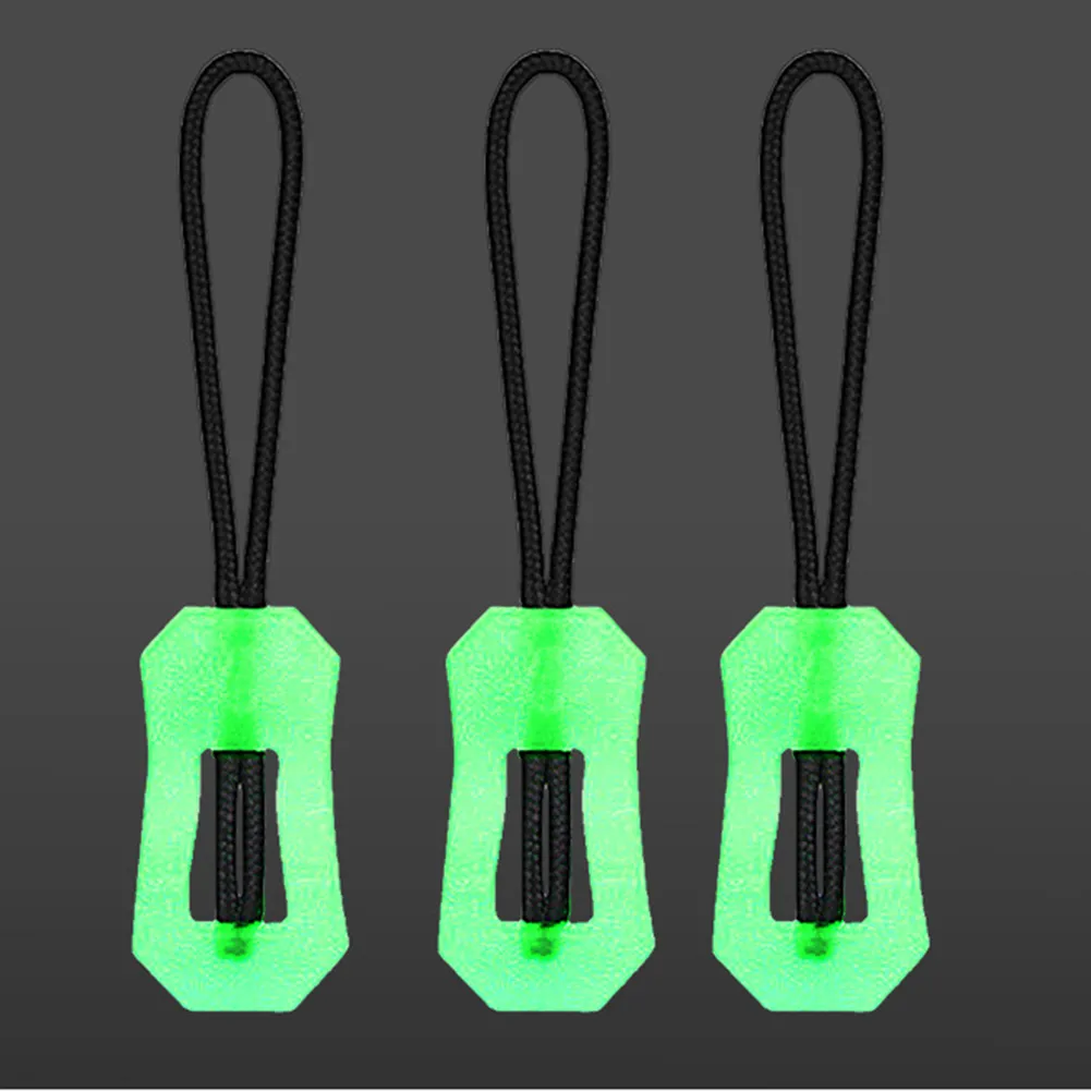 5/10pcs Glow In The Dark Zipper Puller Head Anti-lost Luminous Pull Zippers - £9.51 GBP+