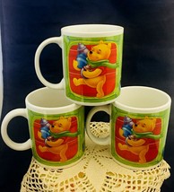 Disney lot of 3 contemporary Winnie The Pooh Tigger Piglet cocoa coffee ... - $16.82