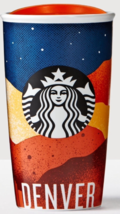 *Starbucks 2016 Denver Local Collection Double Wall Ceramic Tumbler NEW WITH TAG - £36.33 GBP