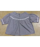 Native American Girls Womens XL 44&quot; Black White Checkered Shirt Seminole... - $412.20 MXN