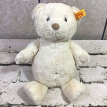 Steiff Giggles Teddy Bear Plush Cream Ivory Soft Stuffed Animal #240584 12” - £38.87 GBP