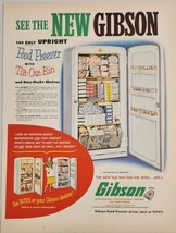 1953 Print Ad Gibson Upright Food Freezers & Refrigerator Made in Greenville,MI - £16.26 GBP