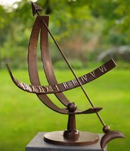 Lunar Sundial – Bronze Sculpture. 40x40x49cm - $787.14 CAD