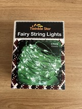 2 Sets Fairy Lights Battery Operated 33ft 100 LED String Lights Green NEW - £12.31 GBP
