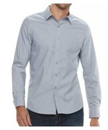 Mens Shirt Sahara Club Gray Button Front Convertible Sleeve Sport $40-si... - £13.49 GBP