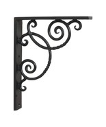 7.5-Inch Decorative Wrought Iron Shelf Brackets - Pair - $65.64 CAD