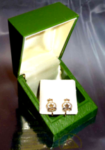 Vintage Royal Canadian Legion Ear Studs Memoriam Eorum Retinebimus Legion - $12.67