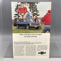 Annuncio Pubblicitario Vintage Rivista Design Pubblicità CHEVROLET Station Wagon - $27.72