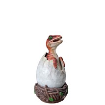 Raptor Dinosaur Hatching Life Size Statue - $497.25