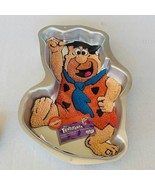 Wilton Cake Pan Metal Figure 1994 Fred Flintsone vtg Hanna Barbera Dino ... - £31.50 GBP