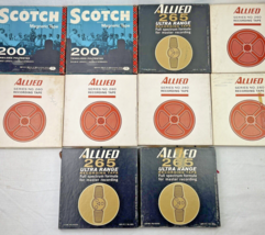 Analog Reel to Reel Magnetic Recording Tape Lot x10 SCOTCH &amp; ALLIED 260 ... - $29.10