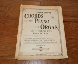 GUCKERT&#39;S Chords of the Piano or Organ At Sight RARE  J.W. Jenkins Music... - $14.84