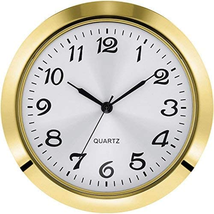 Hicarer 2-1/8 Inch (55 Mm) Quartz Clock Insert, Zinc-Alloy Metal Case, Arabic Nu - £12.09 GBP
