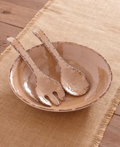 Melamine ~ Distressed ~ Rustic ~ 3 Piece Serving Bowl Set ~ 13&quot; Dia. ~ M... - $56.03 CAD
