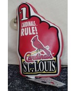 ST. LOUIS CARDINALS MINIATURE PLUSH STUFFED FINGER HAND #1 STL LIGHTLY USED - $13.66 CAD