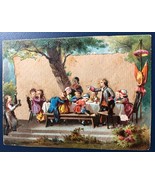 Family Picnic With Headless Guest Victorian Trade Card Ithaca New York - €6,18 EUR