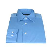 Mens Mondego  Stretch Cotton Blend Dress Classic shirt Long Sleeves SN2400 Blue image 5