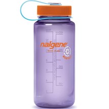 Nalgene Sustain 16oz Wide Mouth Bottle (Amethyst) Recycled Reusable - £11.11 GBP