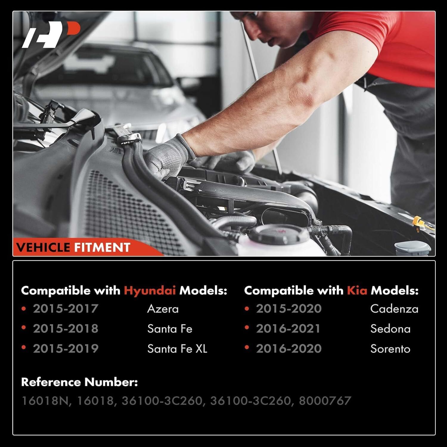 APM Starter Motor Compatible with Hyundai Santa Fe 2015-2018, Santa Fe XL Item image 3