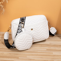 Women&#39;s Bag Shoulder Girl&#39;s Crossbody Cosmetic Bag V Pattern Embroidered Shoulde - £25.86 GBP