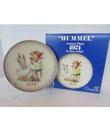 Hummel 4th Annual Plate Goose Girl 1974 Bas Relief Boxed Collector Plate - $14.80