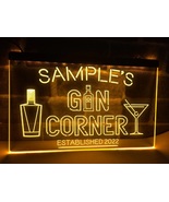 Gin Corner Personalized Illuminated Led Neon Sign Hang Wall, Lights Deco... - £20.77 GBP+