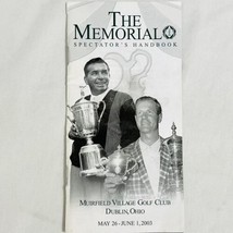 Vtg 2003 The Memorial Golf Tournament Program Muirfield Village Golf Club OH - £7.59 GBP
