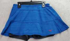 Mizuno Skort Womens M Blue Space Dye Polyester Underwired Pentie Elastic... - £14.49 GBP
