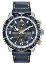 Citizen - JY8078-01L - Promaster Blue Angels Skyhawk Leather Strap Men&#39;s Watch - £402.09 GBP