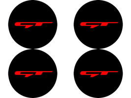 Kia GT #2  - Set of 4 Metal Stickers for Wheel Center Caps Logo Badges Rims  - $24.90+