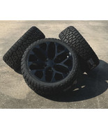 Black Snowflake 22&quot; Wheels Blackhawk R/T Tires GMC Sierra Yukon Denali N... - $35,794.47 MXN