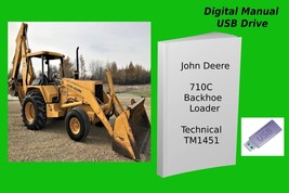 John Deere 710C Backhoe Loader Repair Technical Manual TM1451 - £14.90 GBP+