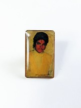 Michael Jackson Photo Pin Portrait Vintage 80s Lapel Hat Tac - £3.14 GBP