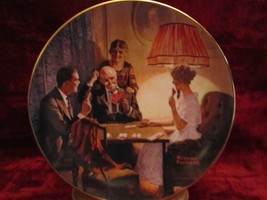 THIS IS THE ROOM THAT LIGHT MADE collector plate NORMAN ROCKWELL card pl... - £2.34 GBP