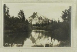Vintage RPPC Photo Postcard MT RUNDLE Banff National Park Canada No 57 - £8.71 GBP