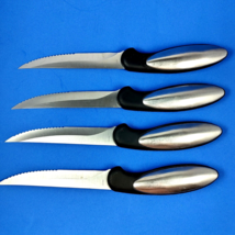 Oneida Steak Knives Non-Slip Handles High Carbon Stainless Steel Set of Four - £18.67 GBP