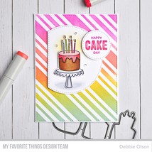 My Favorite Things Premium Stencil 6&quot;X6&quot;-Candy Stripes - £7.77 GBP
