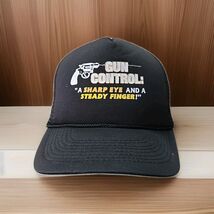 Vintage Gun Contol: "A Sharp Eye And A Steady Finger Mesh SnapBack Truck... - $20.79
