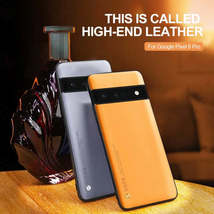 Plain Skin Leather Phone Cover For google pixel 6 7 pro 6pro 6a Case pix... - $11.02+