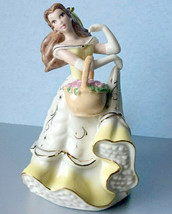 Lenox Disney Princess Belle Ornament Holding Basket of Flowers 4.75&quot; #879753 New - £31.89 GBP