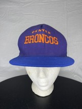 Vintage ADJ SnapBack Hat NFL Denver Broncos Purple Blue &amp; Orange Script - $19.80