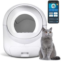 Smart Automatic Cat Litter Box,Automatic Scooping and Odor Removal, App ... - $440.26