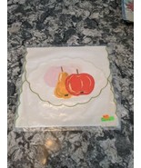 vintage hand made 35&quot; x 14&quot; cloth autumn fruit - €8,53 EUR