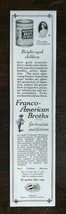 Vintage 1917 Franco-American Broths Original Ad 222 - $6.64