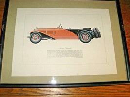 Vintage Framed Astro-Daimler Bergmeister Art Print, Hans Muth German Tex... - £46.69 GBP