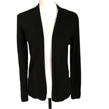 Etoile Cardigan Open Sweater Black Stretch Travel Wear Packable Long Sle... - £9.48 GBP