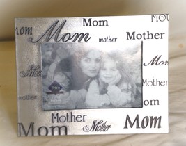 Metal Picture Frame Pewter Finish Mother Mom - £11.60 GBP