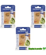 3 X ARKOPHARMA MIGRASTICK FORTE STONG Headaches / Migraines 3mm. Made in... - $44.43