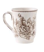 Four (4) Pioneer Woman ~ AGATHA BROWN ~ Stoneware Mugs ~ 3.25&quot; x 4.5&quot; - $83.62 CAD